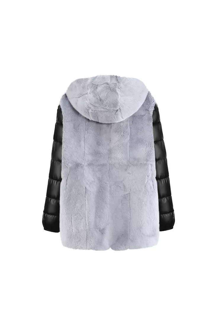 Ozlana Airy Blue Oversize Parka +Ocean Blue Ice Cream | Women Classic & Designer Parkas