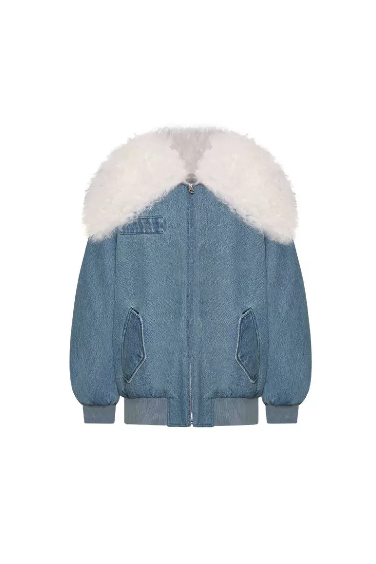 Ozlana Blue Denim Parka | Women Classic & Designer Parkas