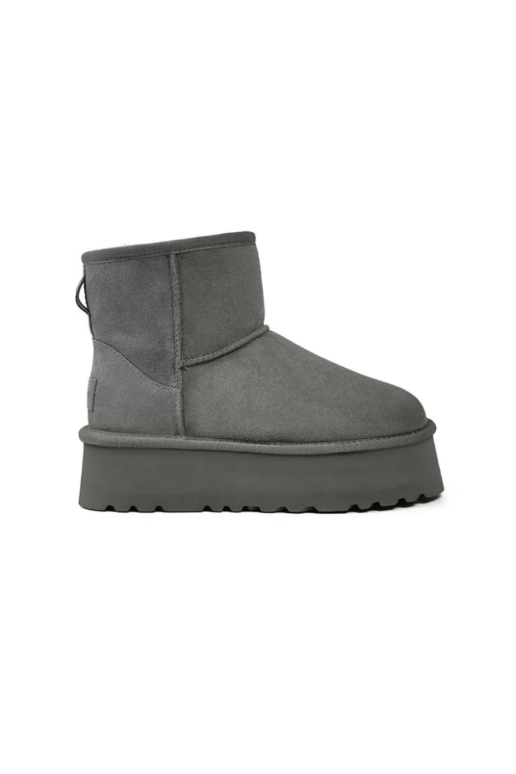 Ozlana Classic Platform Mini Boots(Grey) | Women Shoes