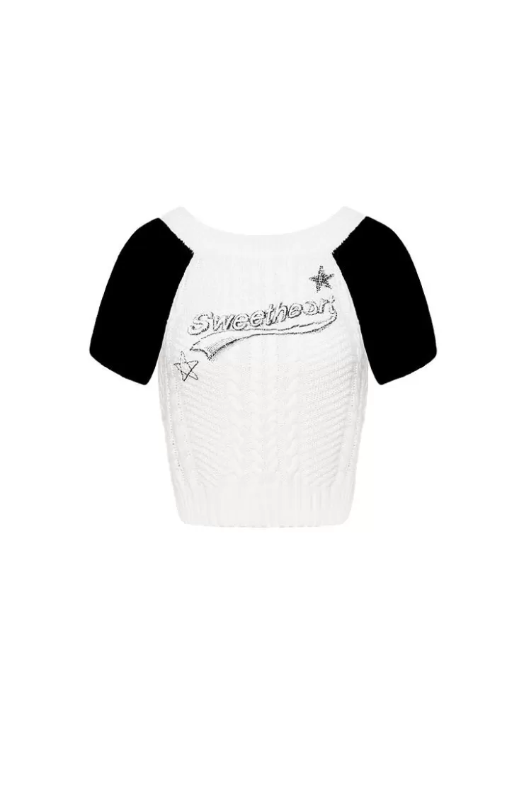 Ozlana Ozln All-Star Raglan Knit(White) | Women Knits