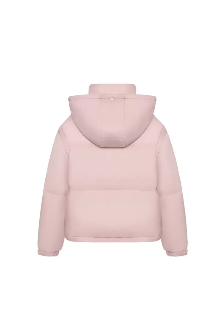 Ozlana Turnover Knit Multi-Weardown Jacket(Pink + Coffee Color) | Women Down Puffer Jackets