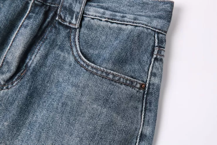 Ozlana Vintage Wash Denim Mini(Denim Blue ) | Women Bottoms